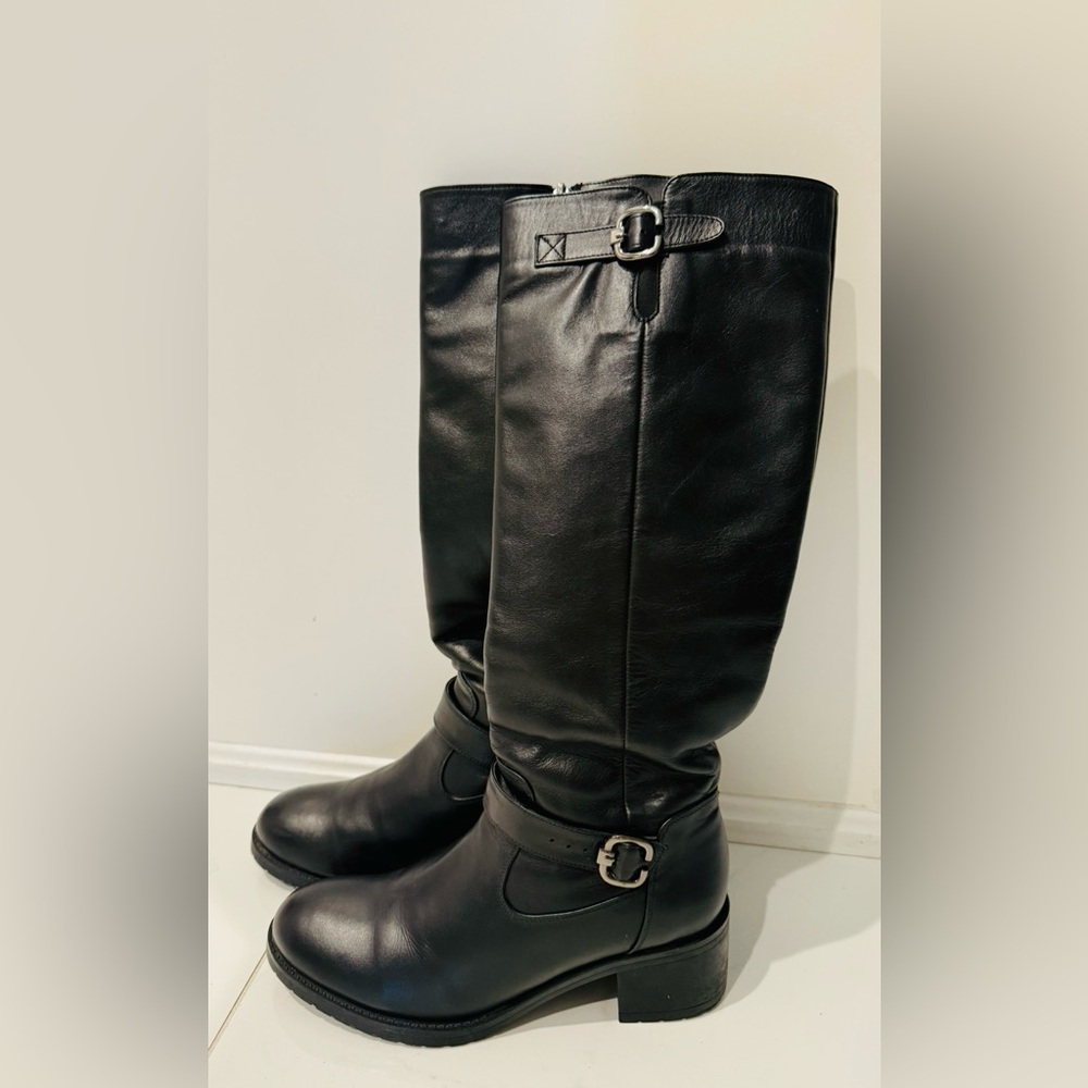 Black Leather  Boots